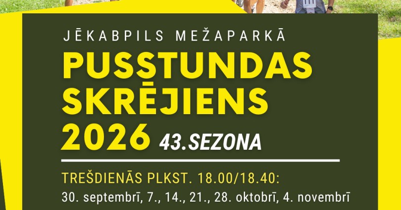 Pusstundas skrējiens 2026