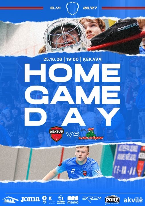 Florbols, ELVI līga vīriešiem: Ķekava/RB&B - Lielvārde/Unihoc