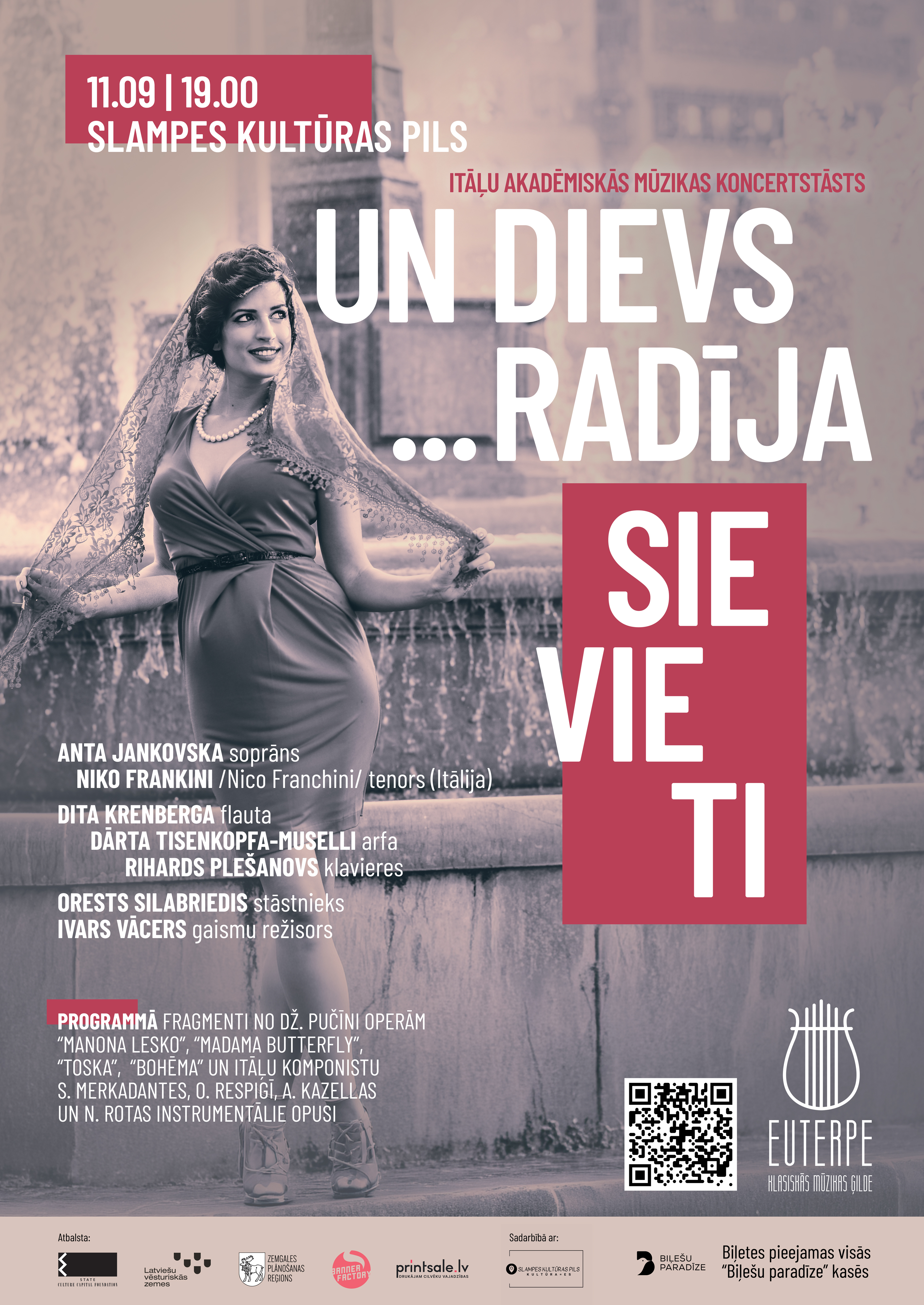 Itāļu klasiskās mūzikas koncertstāsts "UN DIEVS...RADĪJA SIEVIETI"
