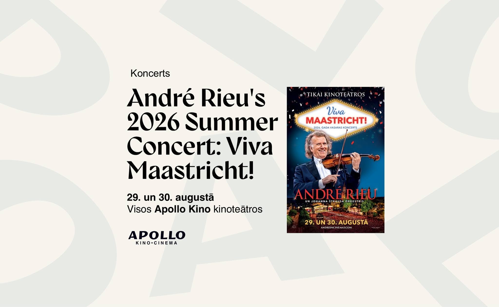 André Rieu's 2026 Summer Concert: Viva Maastricht!