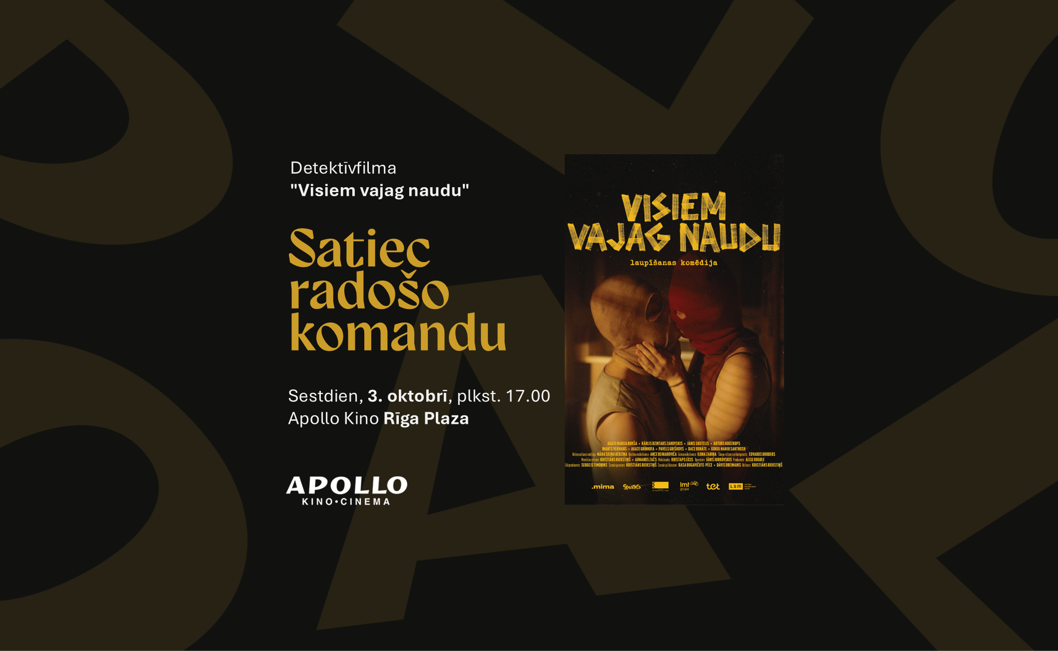 Tikšanās ar filmas radošo komandu!