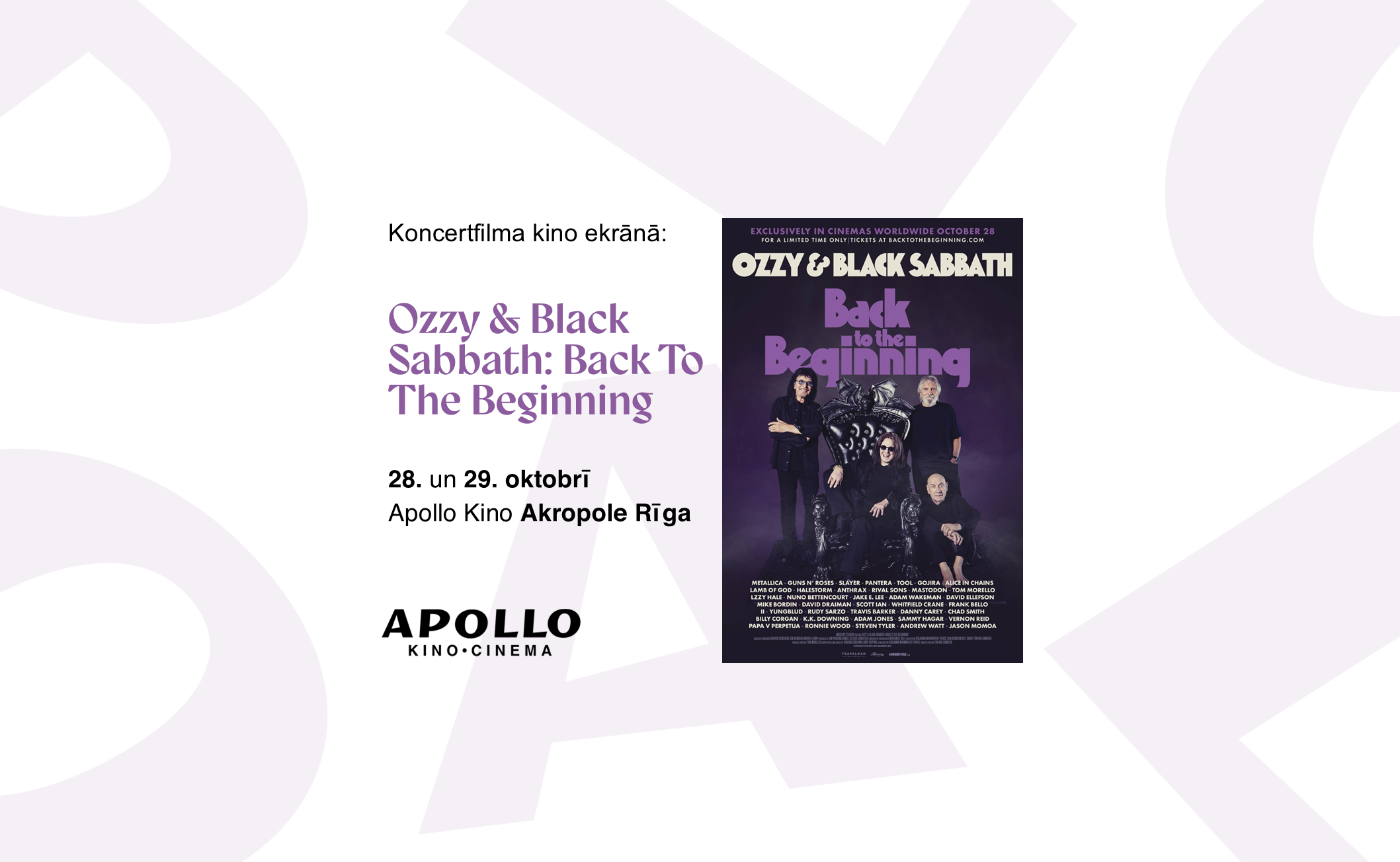 Ozzy & Black Sabbath: Back To The Beginning